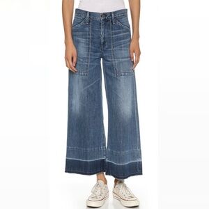 Citizens Of Humanity Blue Flare Wide Leg Jeans